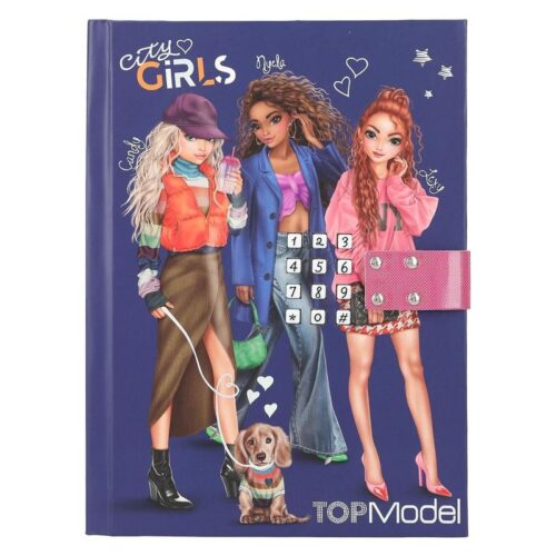 Diario con código Top Model City Girls de 80 páginas 12711 Despeche – A partir de 6 años
