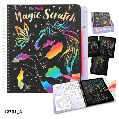 Cuaderno Magic Scratch Miss Melody con 20 páginas 12731 Despeche – A partir de 6 años