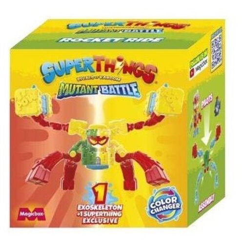 Exoskeleton Superthings Serie 12 Mutant Battle Rocket Ride con figura sorpresa – A partir de 3 años