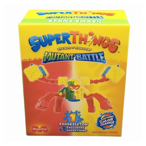 Exoskeleton Superthings Serie 12 Mutant Battle Stone Smash con figura sorpresa – A partir de 3 años