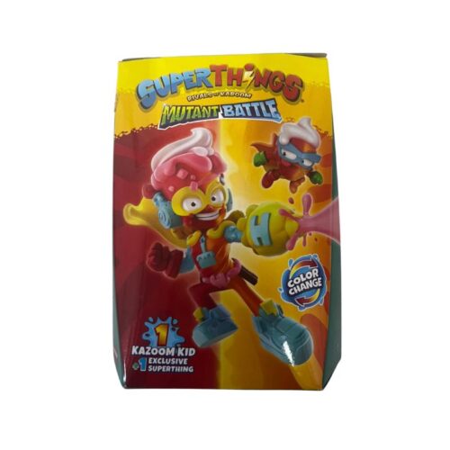 Kazoom Kid Superthings Serie 12 Mutant Battle Birthday Boy + figura exclusiva – A partir de 3 años