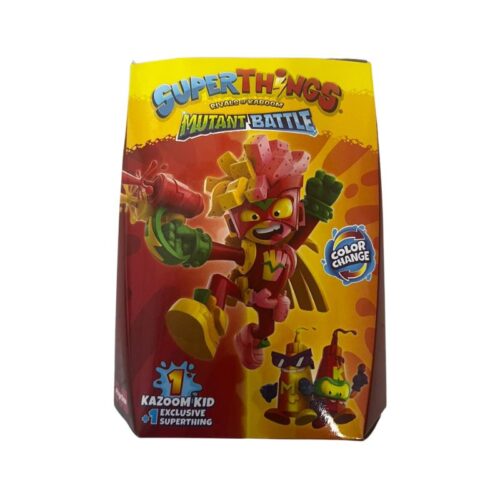 Kazoom Kid Superthings Serie 12 Mutant Battle Fryzer + figura exclusiva – A partir de 3 años
