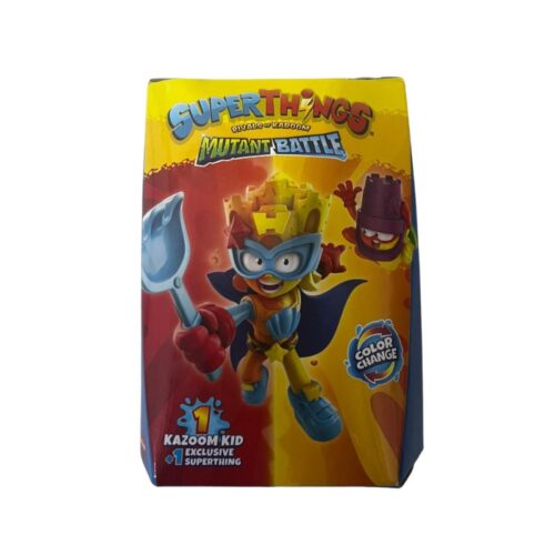 Kazoom Kid Superthings Serie 12 Mutant Battle Sandy Summer + figura exclusiva – A partir de 3 años