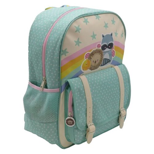 Mochila escolar Kawanimals 40cm adaptable a maleta trolley en tonos pasteles – A partir de 3 años