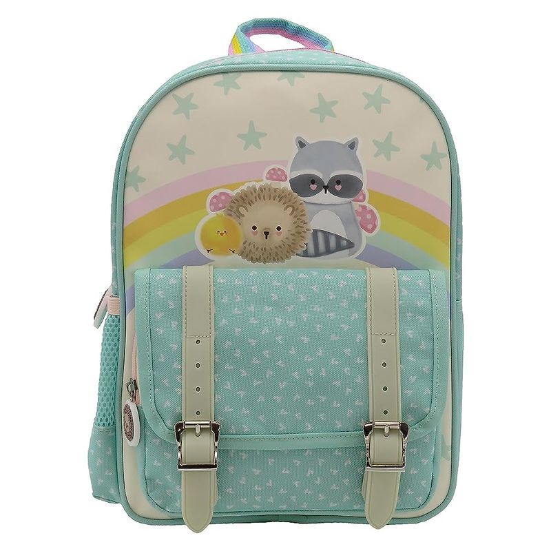 Mochila escolar Kawanimals 30cm colección bosque en tonos pasteles - A partir de 3 años