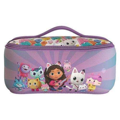Bolsa de aseo de La casa de muñecas de Gabby 23cm morado NC-01-GB CYP – A partir de 3 años