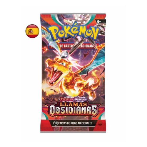 Sobre individual cartas Pokémon Escarlata y Púrpura Llamas Obsidianas