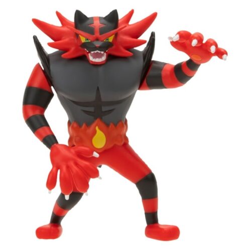 Pokemon Figura Incineroar ataque de lucha con mecanismo lanzador