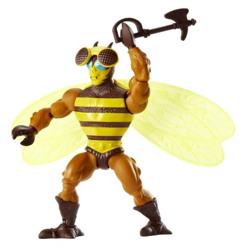 Figura Buzz-Off de Masters del Universo Retro original de 15 cm