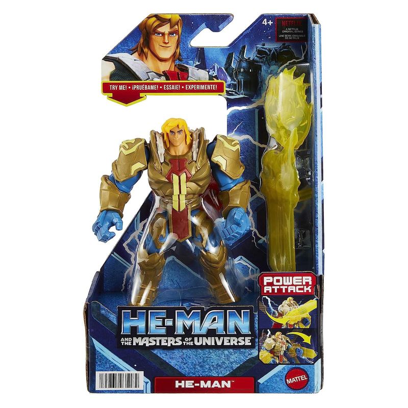 Figura He-Man con armadura Power attack de Masters del Universo 14 cm - Imagen 2