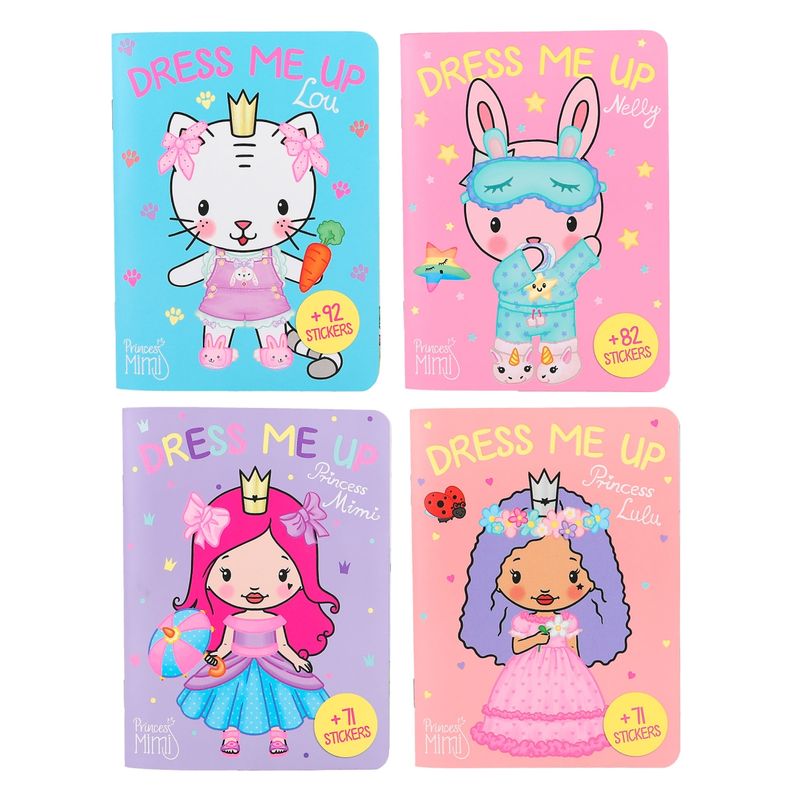 Cuaderno de pegatinas Dress me up personajes surtidos Depesche 12480