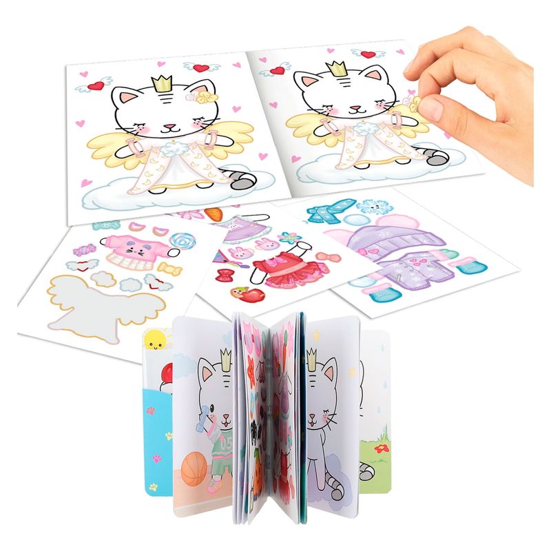 Cuaderno de pegatinas Dress me up personajes surtidos Depesche 12480 - Imagen 2