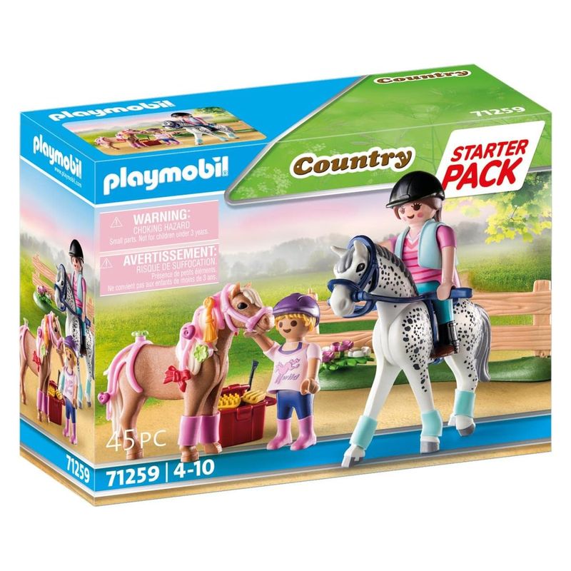Playmobil Country 71259 Cuidadora de caballos con figuras y 45 piezas