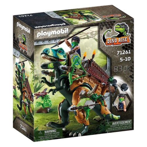Playmobil Dino Rise 71261 T-Rex con armadura y lanzador de piedras