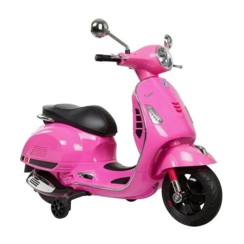 Moto Vespa eléctrica de juguete rosa 12V 75x120x70cm