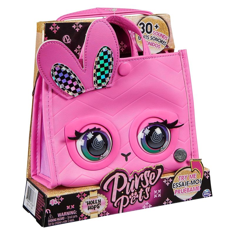 Bolso mascota interactiva Purse Pets Holly Hops Bunny 6066782 - Imagen 3
