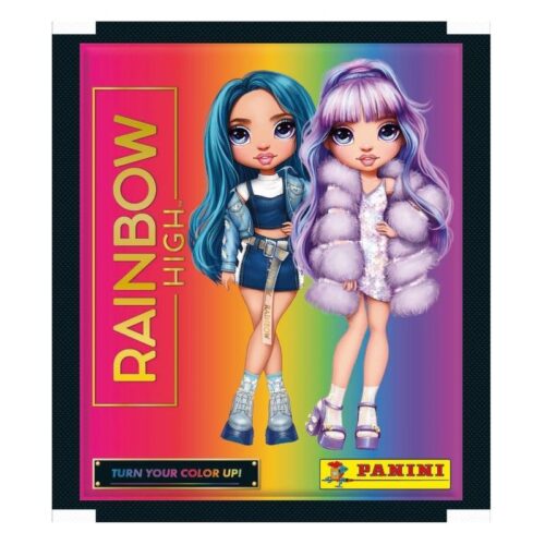 Sobre individual de cromos de la colección Rainbow High de Panini