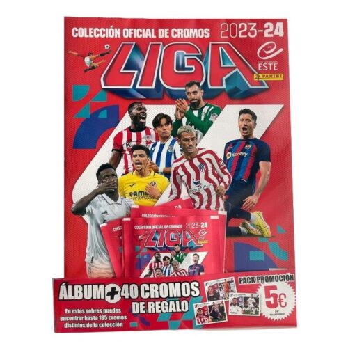 Starter pack LaLiga EA Sports FC 2023-24 con álbum y cinco sobres
