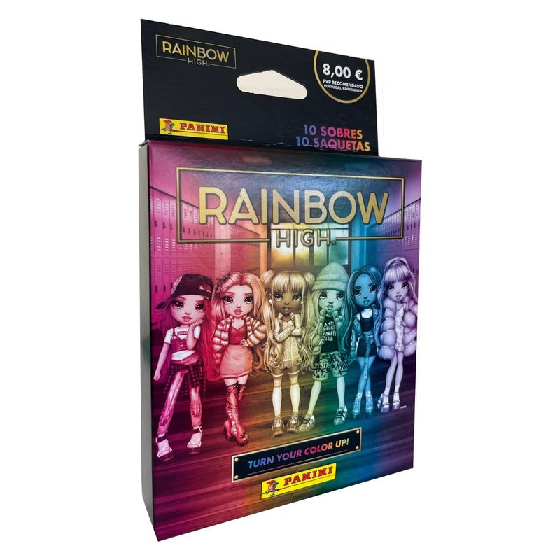 Ecoblister de 10 sobres colección Rainbow High de Panini