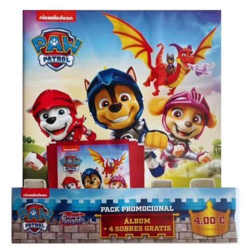 Starter Pack Patrulla Canina 8 incluye álbum y cuatro sobres Panini