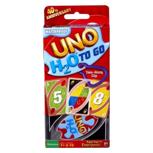 Juego de cartas UNO versión H2O para el verano resistente al agua P1703