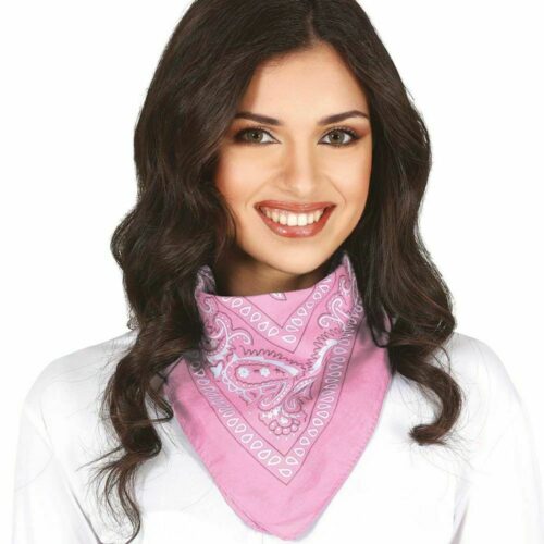 Pañuelo vaquero rosa accesorio de disfraz 16116 GUIRCA