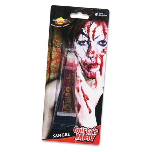 Tubo de sangre artificial para complementar tus disfraces 15344 GUIRCA – Más de 5 años