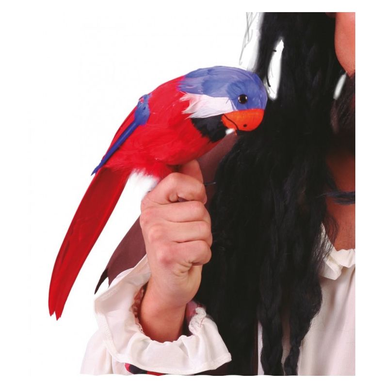 Loro artificial de 40cm complemento para disfraz 18248 GUIRCA - Más de 5 años