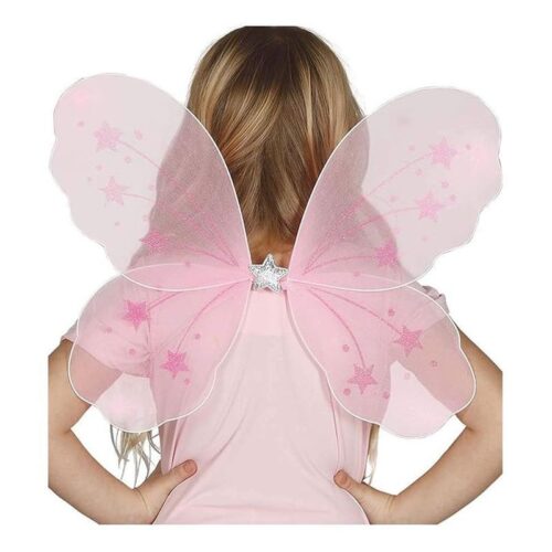 Ala de Hadas para complementar disfraz infantil rosa 40×38 Guirca – Más de 3 años