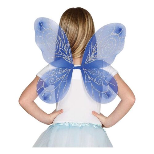 Ala de Hadas para complementar disfraz infantil azul 45×38 Guirca – Más de 3 años