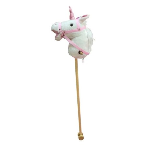 Palo con ruedas con cabeza de unicornio de 100cm – Más de 1 año