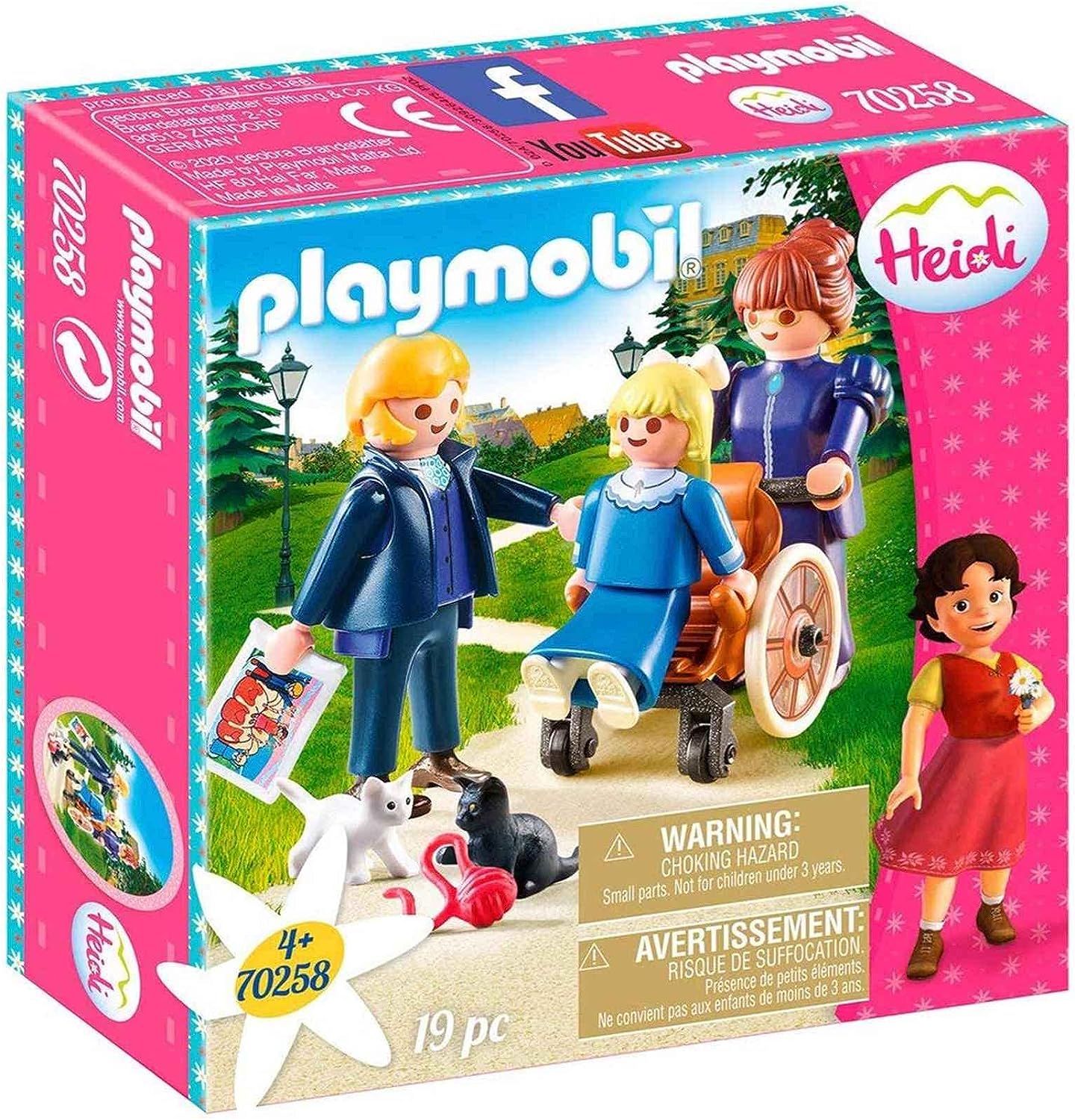 Playmobil 70258 Heidi con figuras de Clara, su padre y Srta Rottenmeier