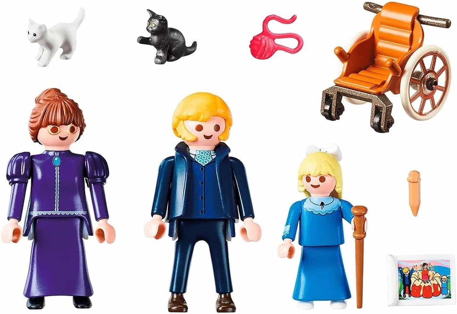 Playmobil 70258 Heidi con figuras de Clara, su padre y Srta Rottenmeier - Imagen 2
