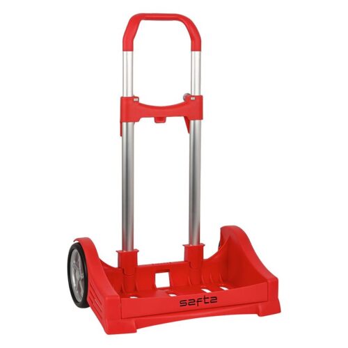 Carro portamochilas con doble tirador en cremallera rojo 187C – Más de 4 años