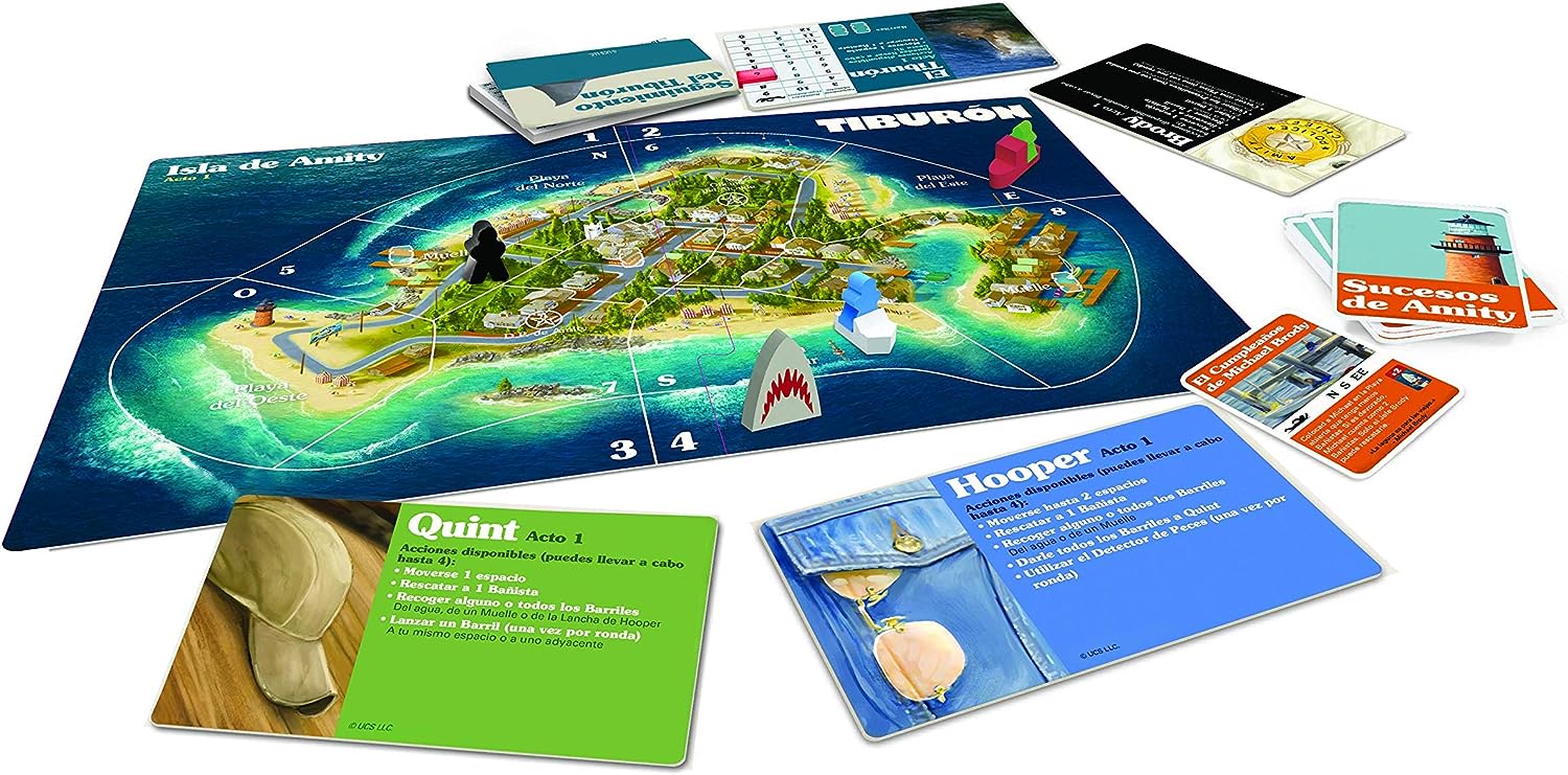 Juego de mesa Tiburón de estrategia y suspense versión española - Imagen 3