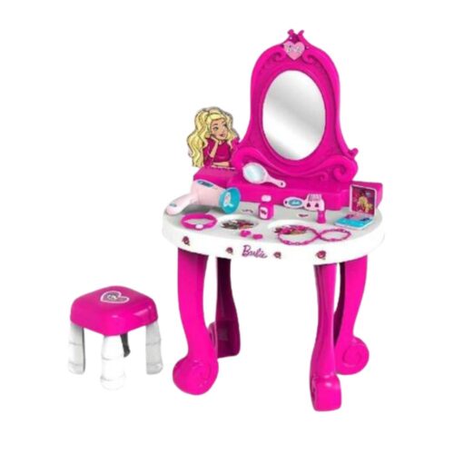 Tocador Barbie grande 78cm rosa y blanco B-2026 BILDO Big Vanity Set