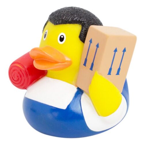 Pato de goma trabajador mudanzas LI2240 Lilalu