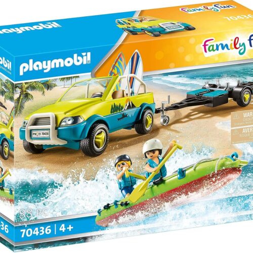 Playmobil 70436 Family Fun coche de playa con canoa
