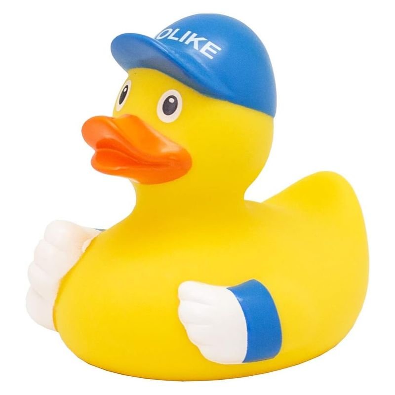 Pato de goma con gorra azul Nolike LI2210 Lilalu