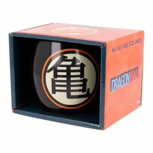 Taza de cerámica negra para desayuno con imágenes de Dragon Ball 00405