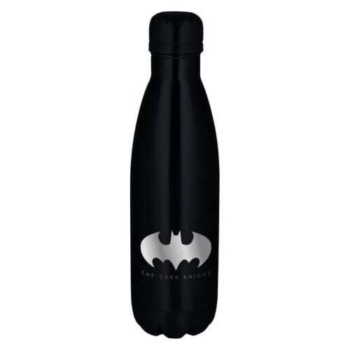 Botella de acero negra con logo de Batman en plata 780 ml 85550