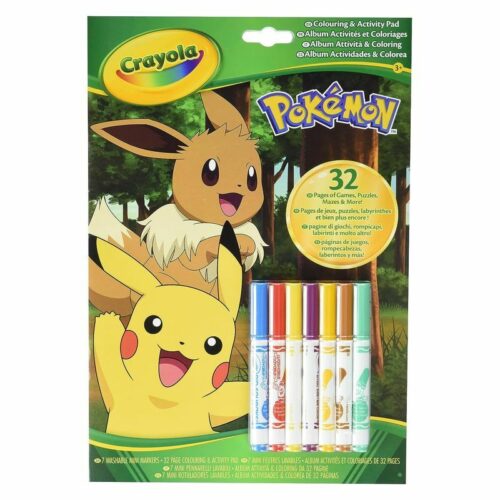 Crayola set de actividades de Pokéom con 7 rotuladores lavables 04-2746