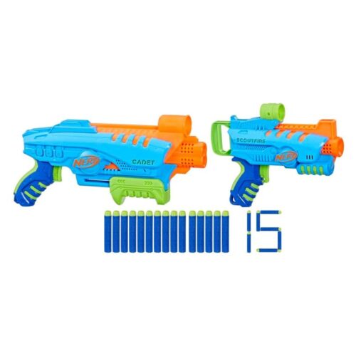 Kit de iniciación NERF Elite Junio con dos lanzadores y 14 dardos – Más de 6 años