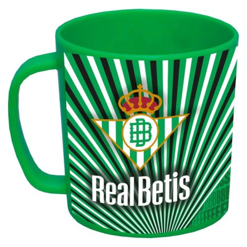 Taza de plástico Real Betis Balompié apta para microondas CYP