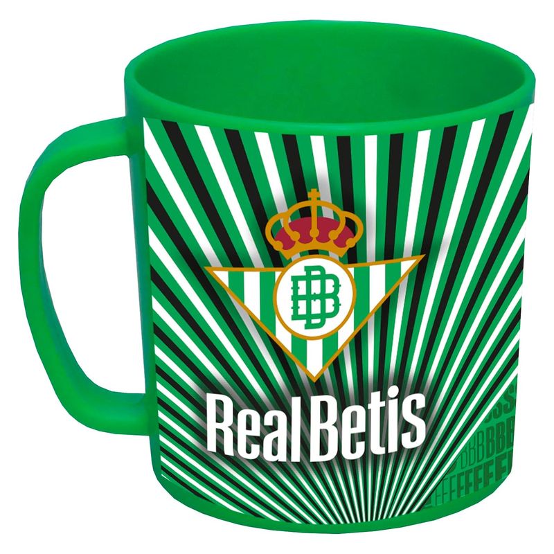 Taza de plástico Real Betis Balompié apta para microondas CYP