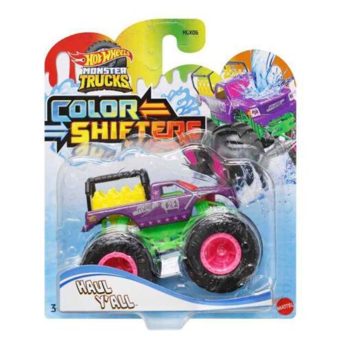 Coche Hot Wheels Monster Trucks Coche Color Shifters Haul y’All – Más de 3 años