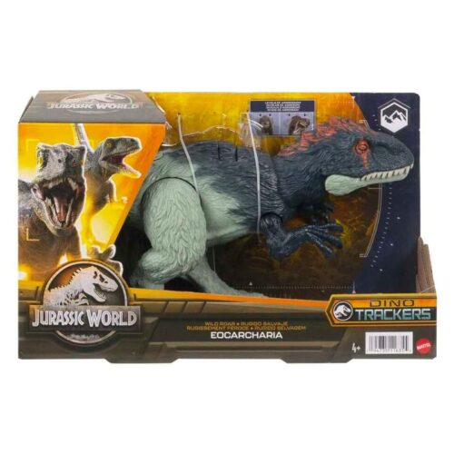 Jurassic World Dino Trackers Eocarcharia rugido salvaje Mattel HLP17