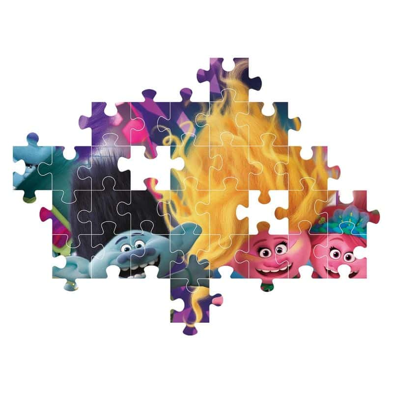 Puzzle Trolls 3 de 104 piezas Clementoni Brillant 20191 - Imagen 3