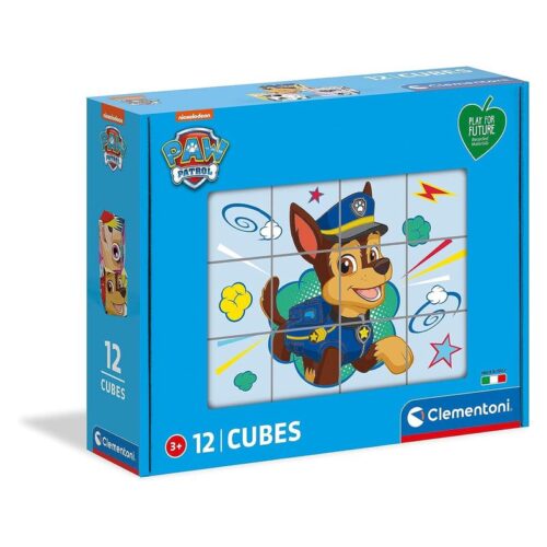 Puzzle infantil cubos La Patrulla Canina de 12 piezas Clementoni 45008 – Más de 2 años