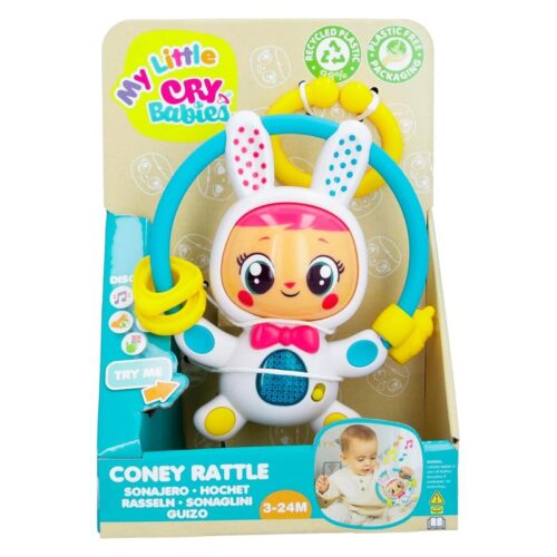 Muñeco sonajero Coney Rattle My Little Cry Babies – Más de 3 años